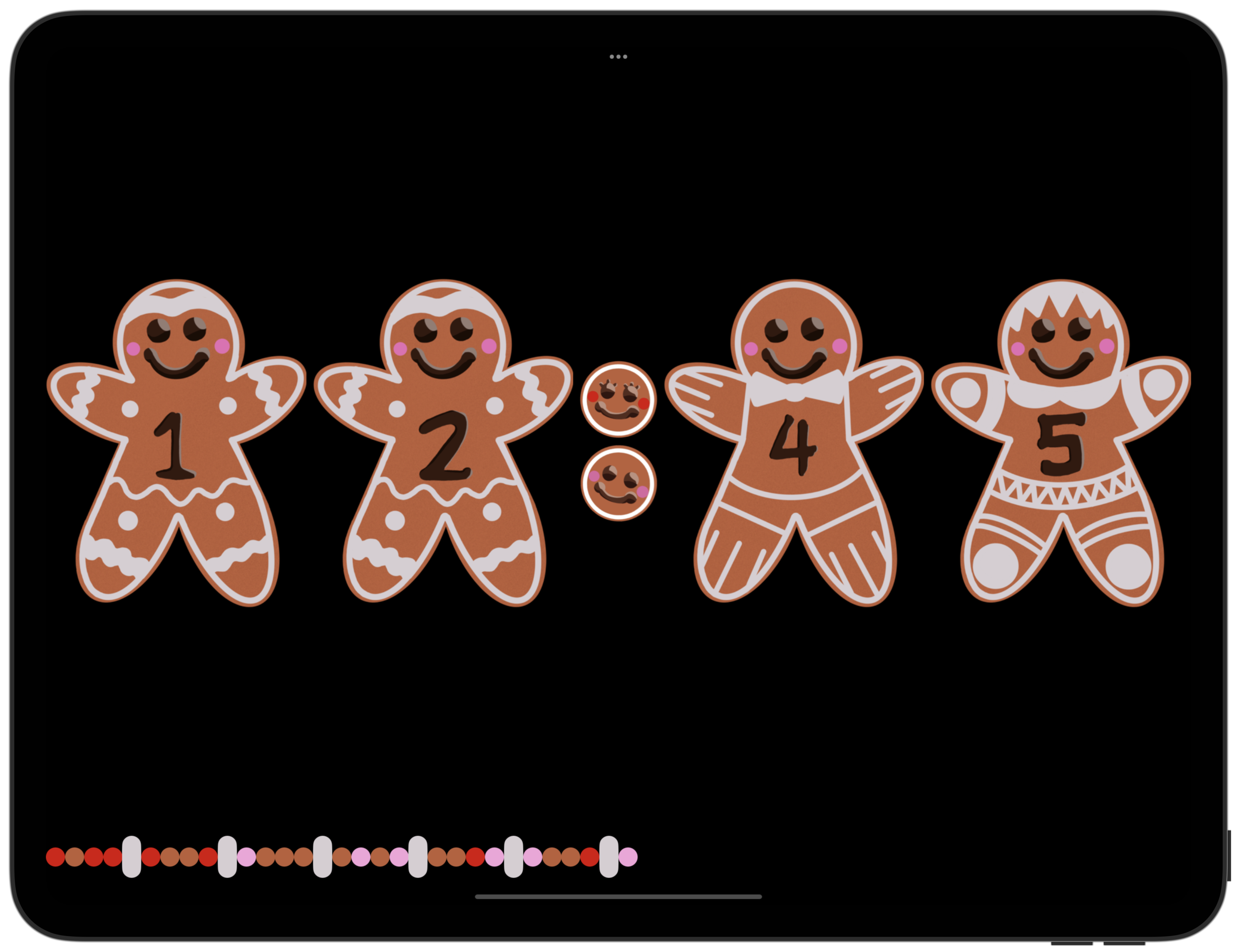 Gingerbread Folk in Dark Mode