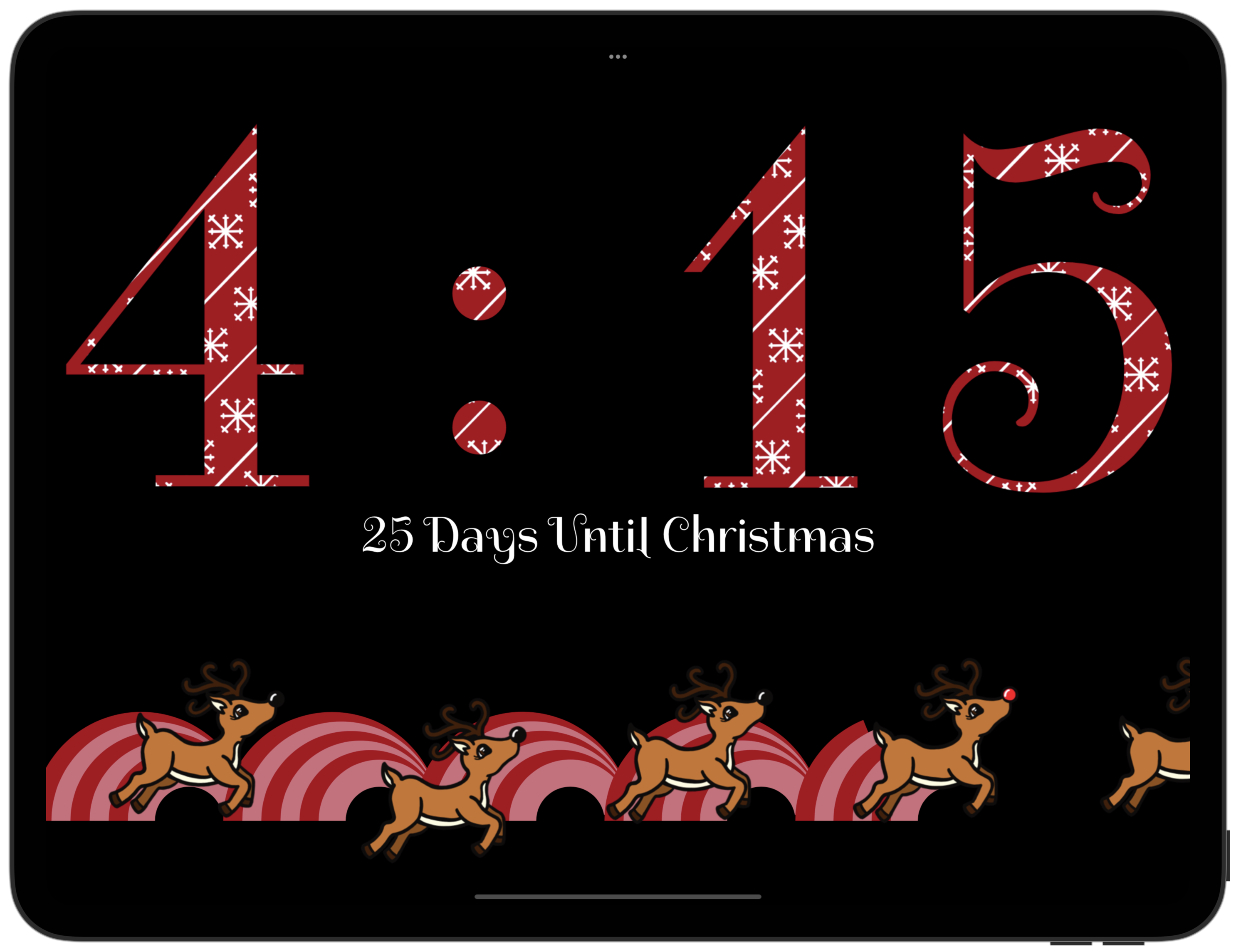 Countdown in Dark Mode Menu
