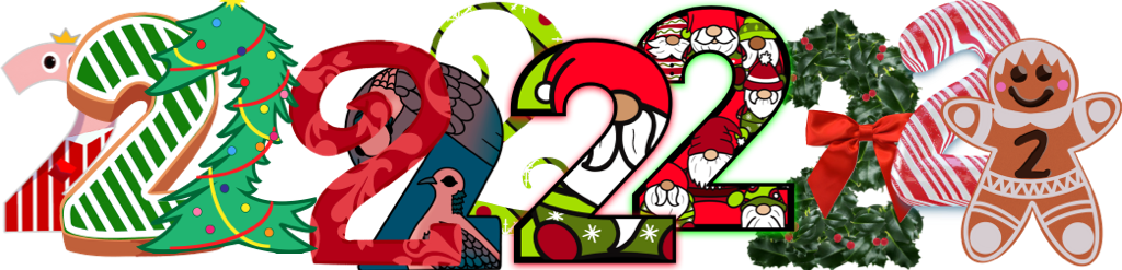 A collection of the digit 2 from the different clock faces